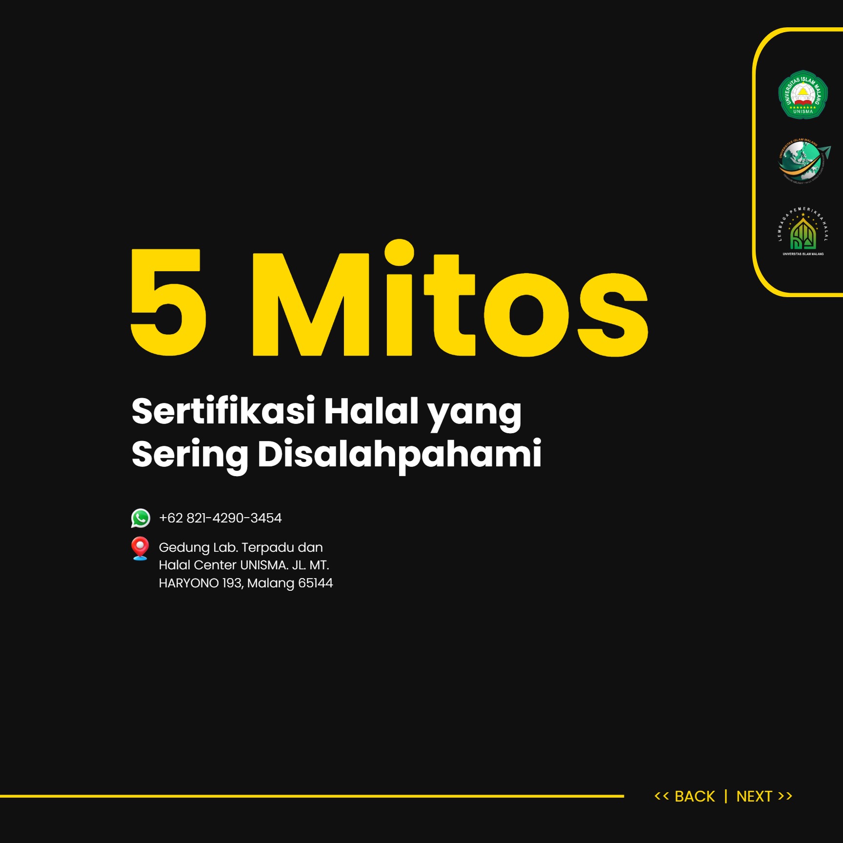 mitos sertifikasi halal - lph unisma