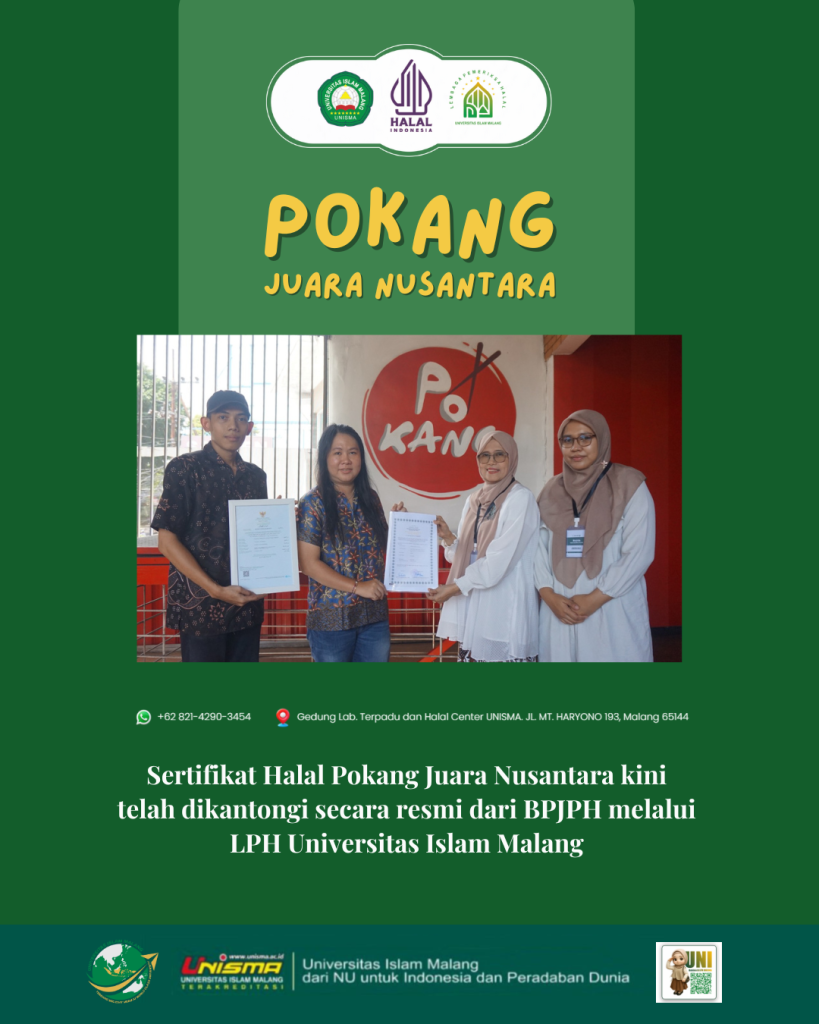 Sertifikat Halal Pokang Juara Nusantara